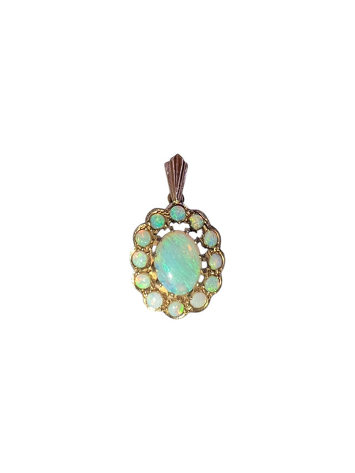 9ct Gold Opal Pendent